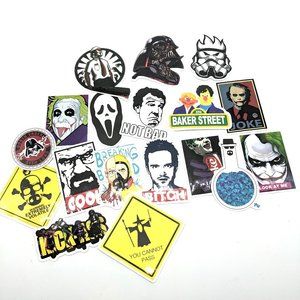 18 Pc Movie/TV Theme Sticker Pack